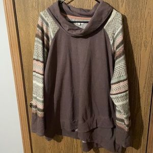 Maurices 3XL Purple Cowl Neck Sweater
